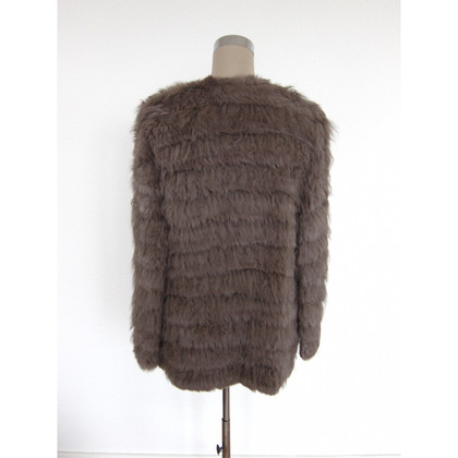 Marc Cain Jacket/Coat Fur in Taupe