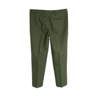 Miu Miu Paire de Pantalon en Laine en Vert
