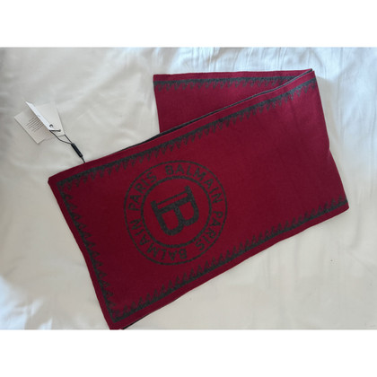 Balmain Schal/Tuch aus Baumwolle in Rot