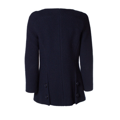 Chanel Jacke/Mantel aus Wolle in Blau