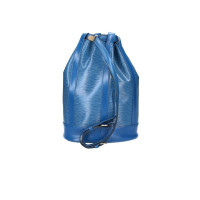 Louis Vuitton Rucksack aus Leder in Blau