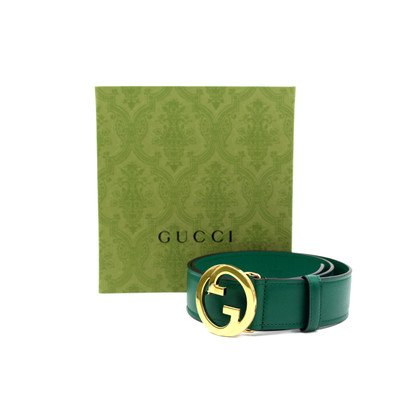 Gucci Gürtel aus Leder in Grün