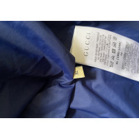 Gucci Jacke/Mantel aus Baumwolle in Blau