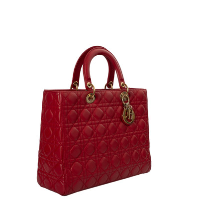 Dior Lady Dior in Pelle in Rosso