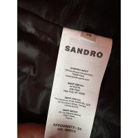 Sandro Jacke/Mantel aus Wolle in Grau