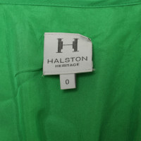 Halston Heritage Abito in seta verde