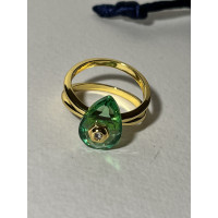 Swarovski Ring aus Vergoldet in Grün