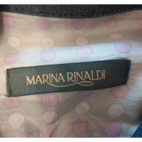 Marina Rinaldi Giacca/Cappotto in Cotone in Blu