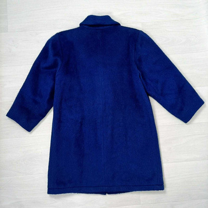 Yves Saint Laurent Jacke/Mantel aus Wolle in Blau