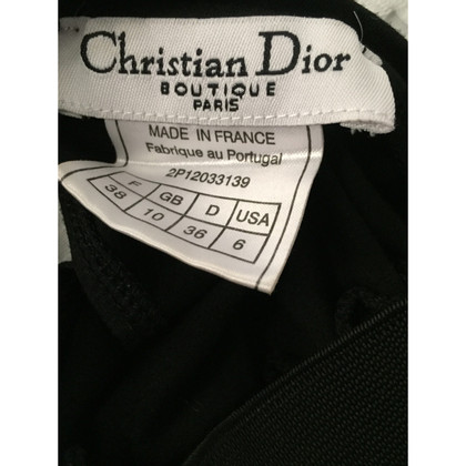 Christian Dior Oberteil aus Baumwolle in Schwarz