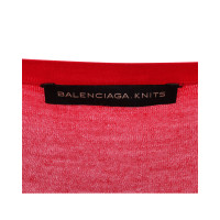 Balenciaga Kleid aus Wolle in Rot