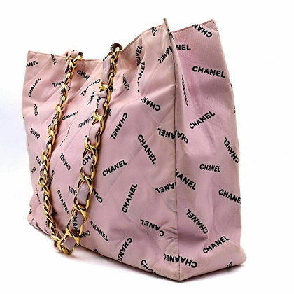 Chanel Sac fourre-tout en Coton en Rose/pink