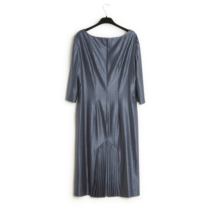 Alexander McQueen Kleid aus Wolle in Blau