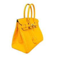 Hermès Birkin Bag 30 Leer in Geel