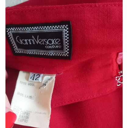 Gianni Versace Rok Wol in Rood