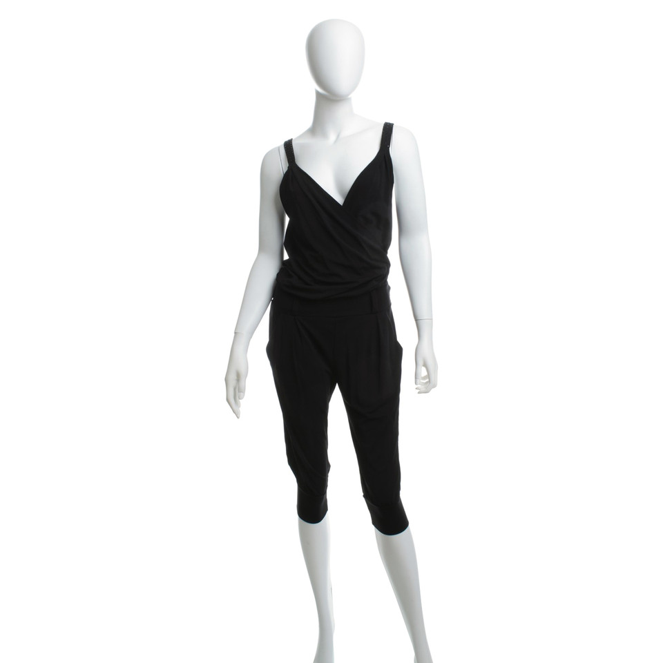 Moschino Love Kurzer Jumpsuit in Schwarz