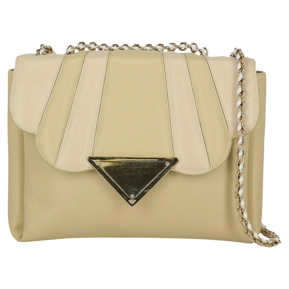 Sara Battaglia Shoulder bag Leather in Beige