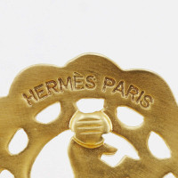 Hermès Oorbel Verguld in Goud