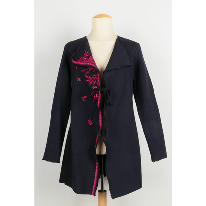 Dior Jacke/Mantel aus Baumwolle in Violett