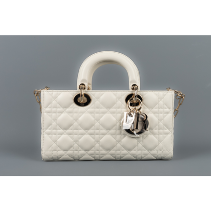 Dior Handbag Leather in White