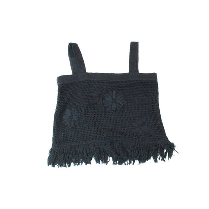 Chanel Oberteil aus Baumwolle in Schwarz