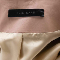 Elie Saab Jas/Mantel Leer in Roze
