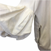 Lanvin Jacke/Mantel aus Leinen in Weiß
