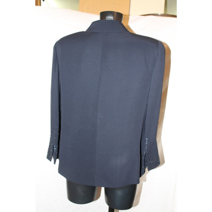 Luisa Spagnoli Jacket/Coat Silk in Blue