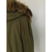 Saint Laurent Jacket/Coat Cotton in Khaki