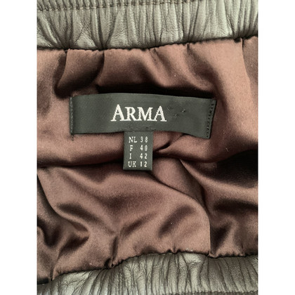 Arma Skirt Leather in Brown