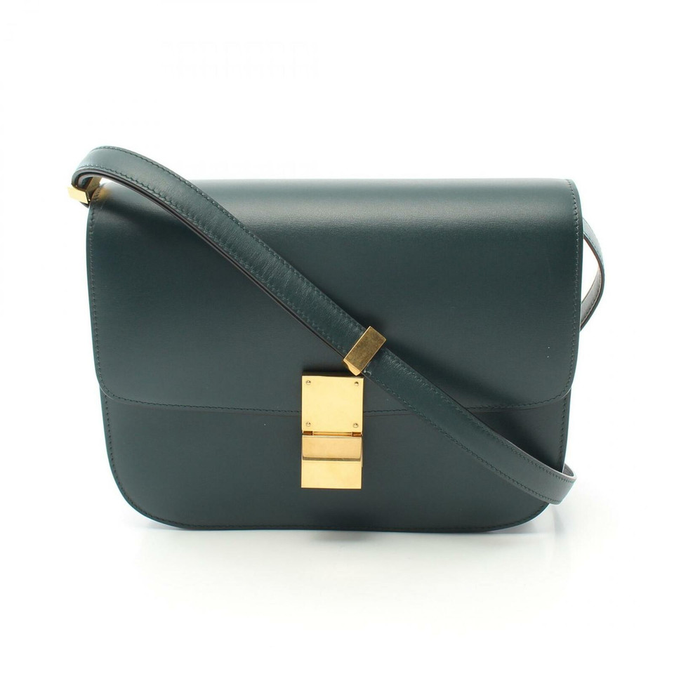 Céline Shoulder bag Leather in Green