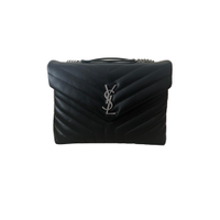 Yves Saint Laurent Borsa a tracolla in Pelle in Nero