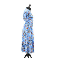 Diane Von Furstenberg Robe en Coton en Bleu