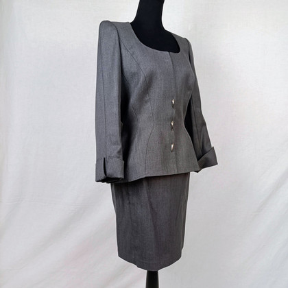 Mugler Suit Wool in Grey