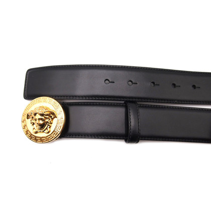 Versace Belt Leather in Black
