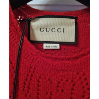 Gucci Kleid aus Wolle in Rot