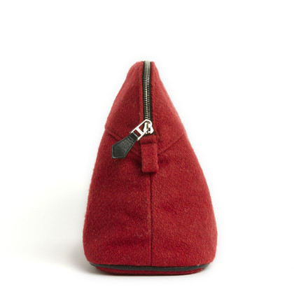 Hermès Clutch aus Wolle in Rot