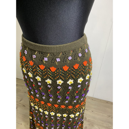 Moschino Cheap And Chic Skirt Wool in Green
