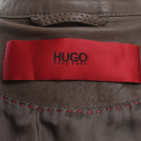 Hugo Boss Giacca in pelle di agnello