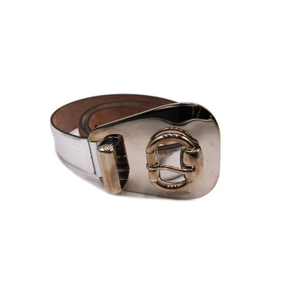 Gucci Belt Leather in Silvery