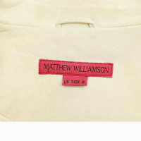 Matthew Williamson Giacca/Cappotto in Pelliccia in Bianco