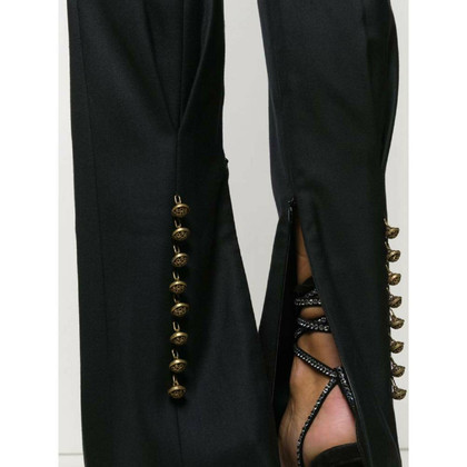 Versace Hose aus Wolle in Schwarz