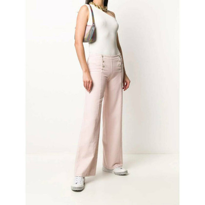 Chanel Trousers Cotton in Nude