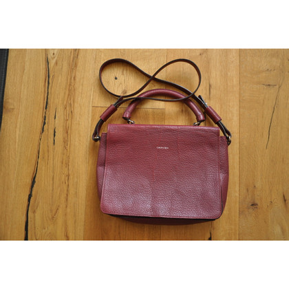 Carven Handbag Leather in Bordeaux