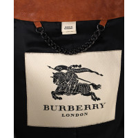 Burberry Jacke/Mantel aus Leder in Braun