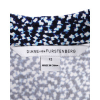Diane Von Furstenberg Vestito in Seta in Blu