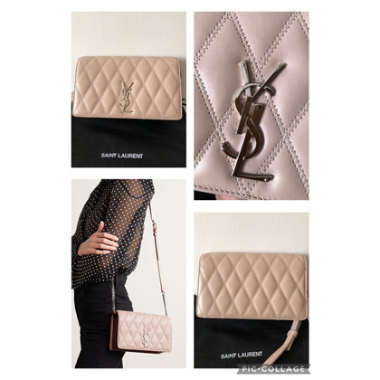 Saint Laurent Shoulder bag Leather in Pink