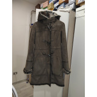Trussardi Jacket/Coat in Khaki