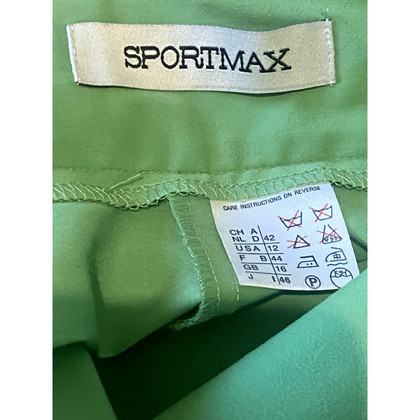 Sport Max Trousers Wool in Green