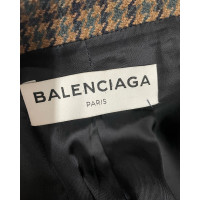 Balenciaga Jacke/Mantel aus Wolle in Braun